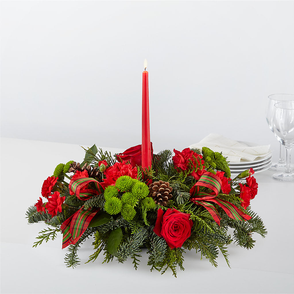 By the Candlelight Centerpiece – Awesome Blossom Florist, San Antonio TX
