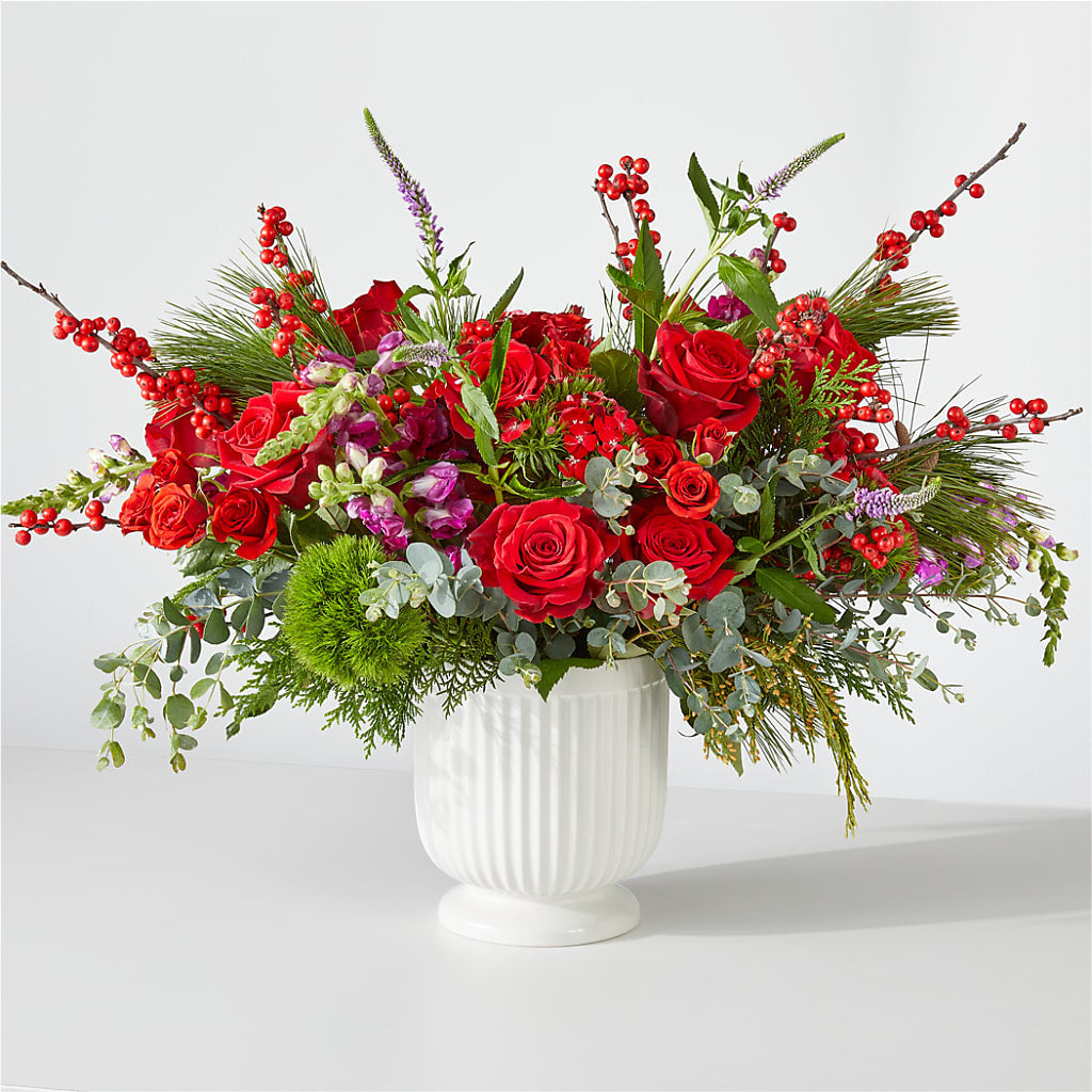 Big Red Bow Bouquet – Awesome Blossom Florist, San Antonio TX