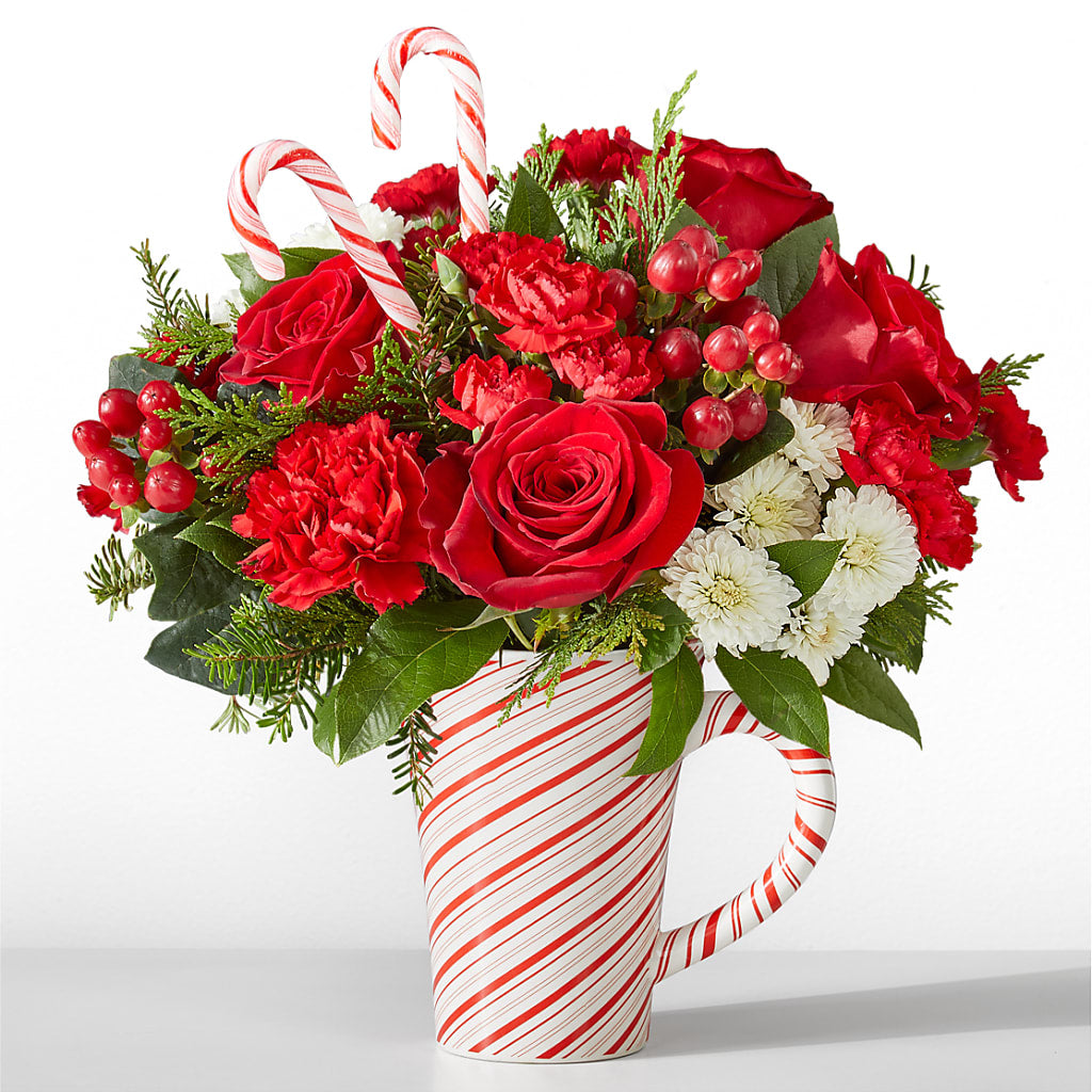Peppermint Swirl Mug – Awesome Blossom Florist, San Antonio TX