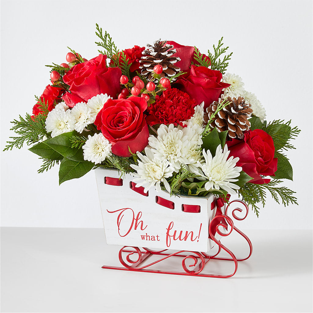 Sleigh Bells Bouquet – Awesome Blossom Florist, San Antonio TX