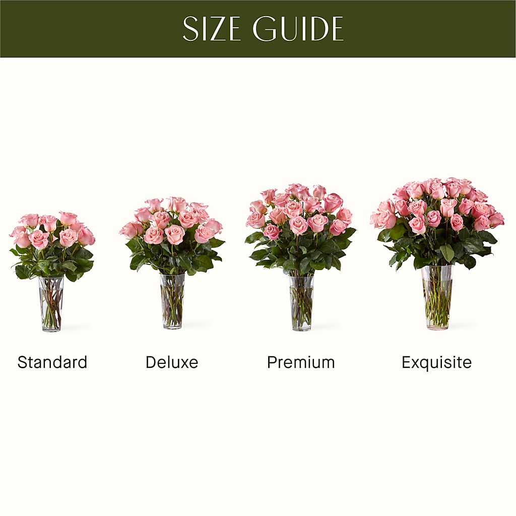 Long Stem Pink Rose Bouquet – Awesome Blossom Florist, San Antonio TX