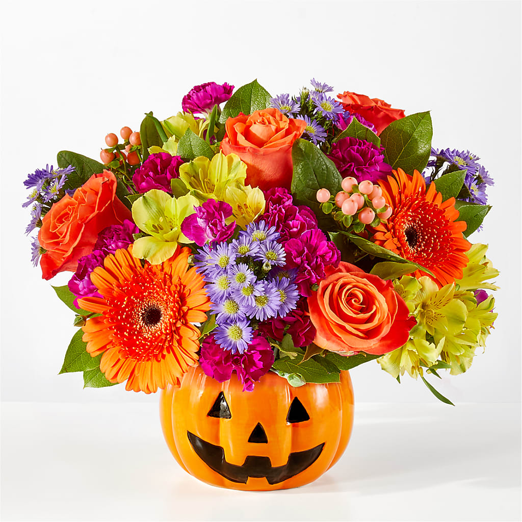 Tricks & Treats Pumpkin – Awesome Blossom Florist, San Antonio TX