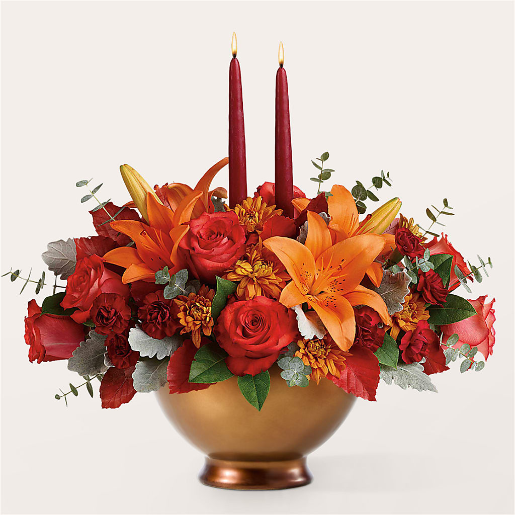 Fruits of Fall Centerpiece – Awesome Blossom Florist, San Antonio TX