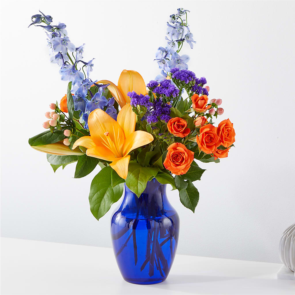 Radiant Citrus Bouquet – Awesome Blossom Florist, San Antonio TX