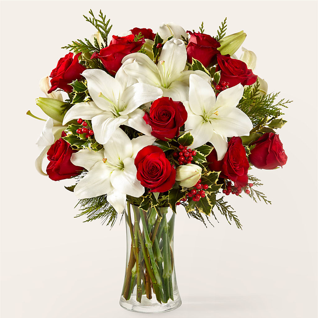 Sparkling Snowflakes Bouquet – Awesome Blossom Florist, San Antonio TX