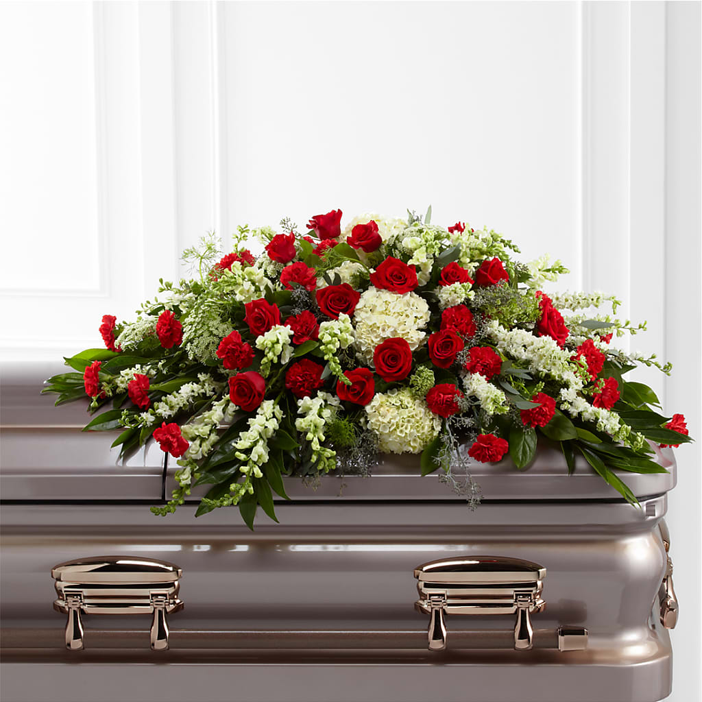 Sincerity Casket Spray – Awesome Blossom Florist, San Antonio TX
