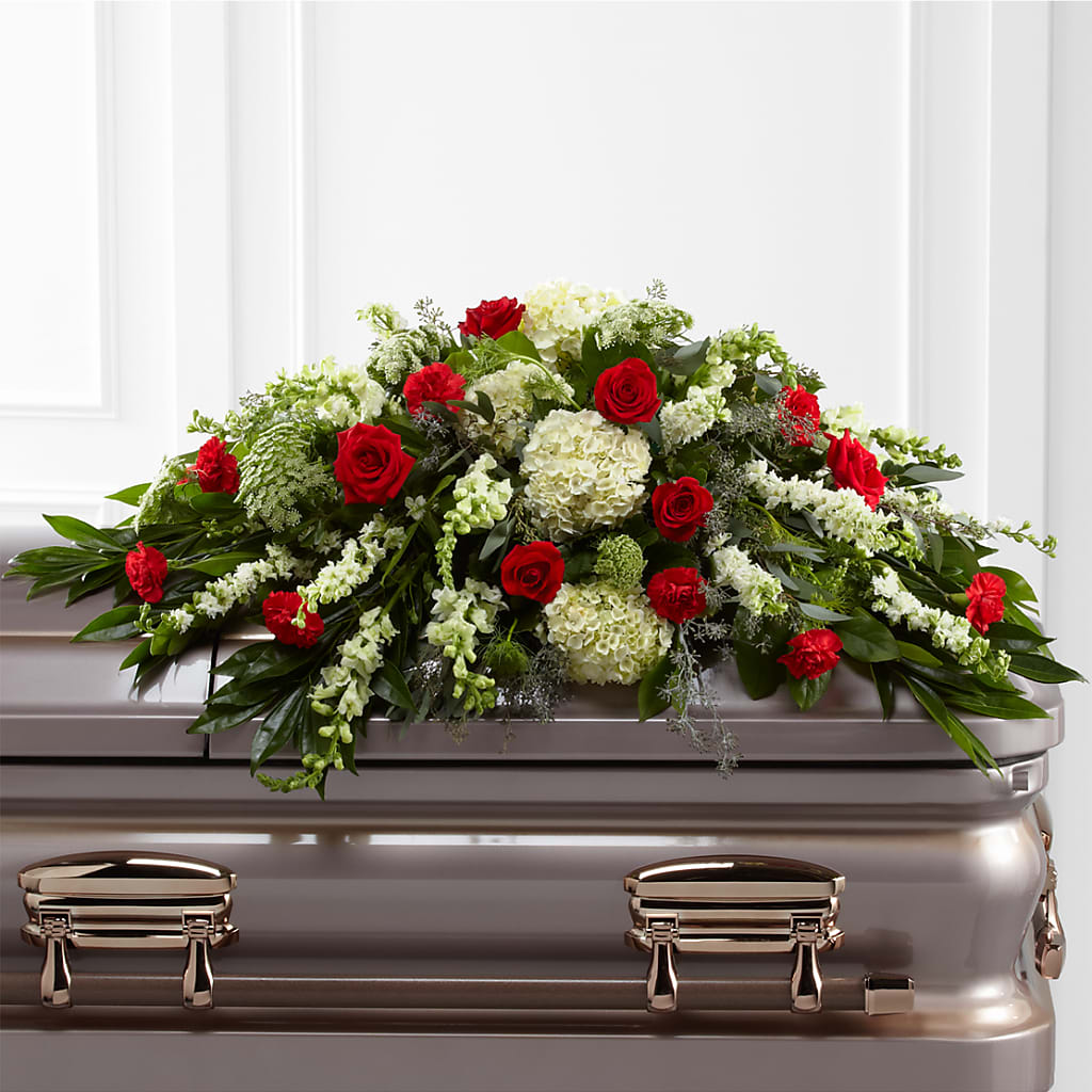 Sincerity Casket Spray – Awesome Blossom Florist, San Antonio TX