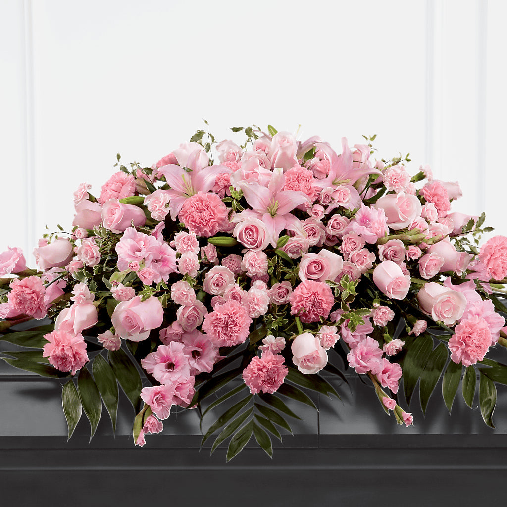 Garden of Comfort Casket Spray (Standard) – Awesome Blossom Florist, San Antonio TX