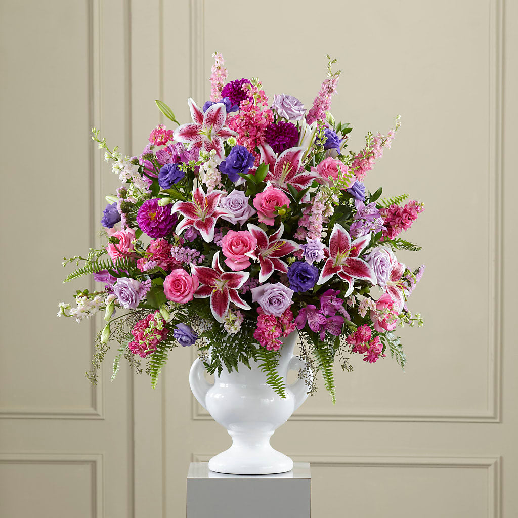 Peaceful Tribute Arrangement – Awesome Blossom Florist, San Antonio TX