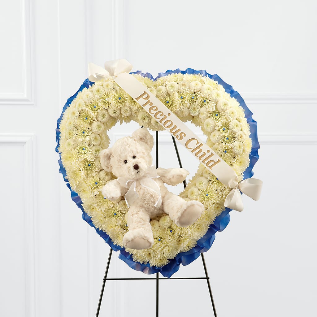 Precious Child Standing Heart – Awesome Blossom Florist, San Antonio TX