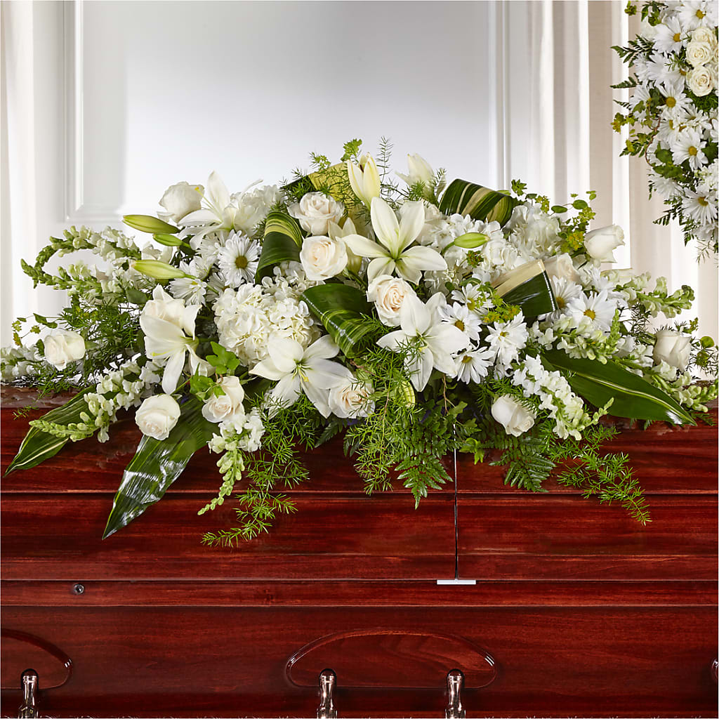 Abundance Casket Spray – Awesome Blossom Florist, San Antonio TX