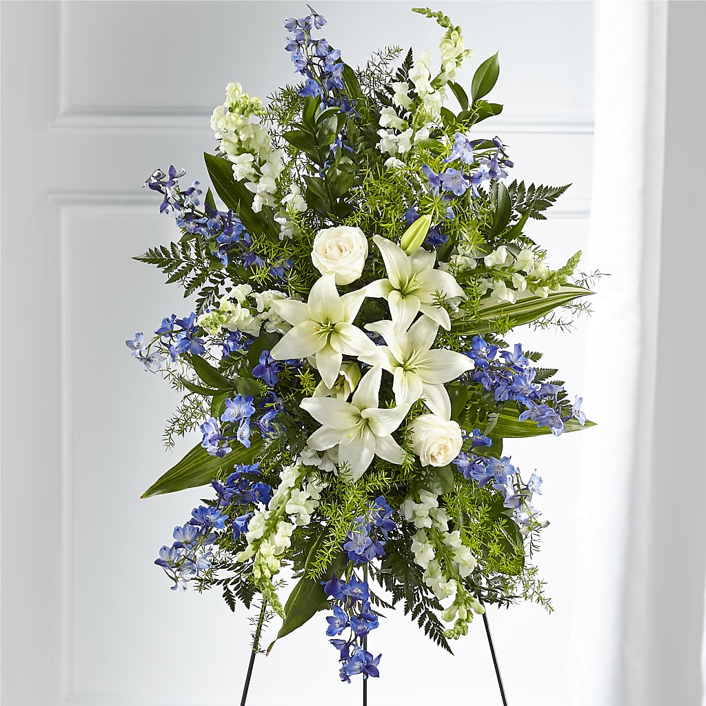 Faithful Friend Standing Spray – Awesome Blossom Florist, San Antonio TX