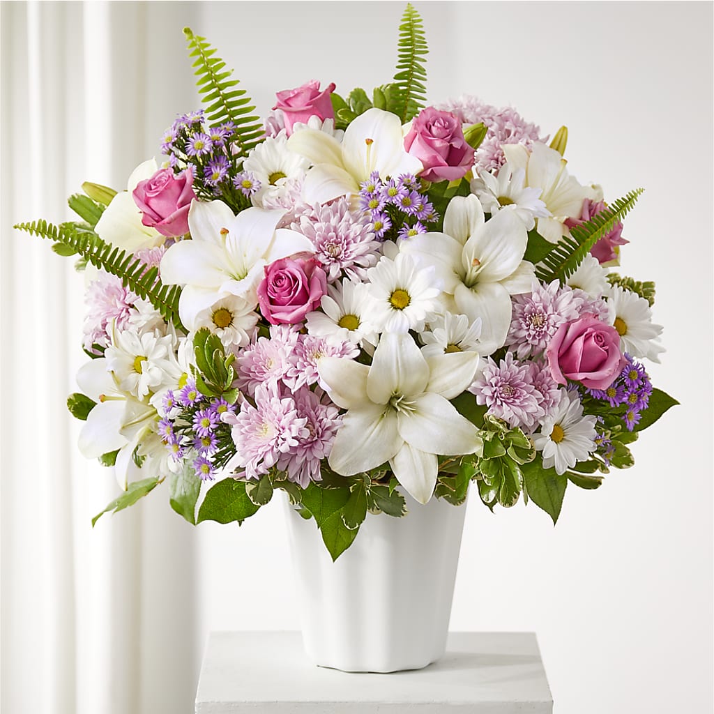 Warmest Thoughts Tabletop Basket – Awesome Blossom Florist, San Antonio TX