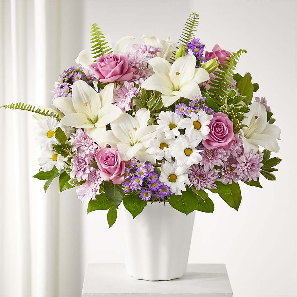 Warmest Thoughts Tabletop Basket – Awesome Blossom Florist, San Antonio TX