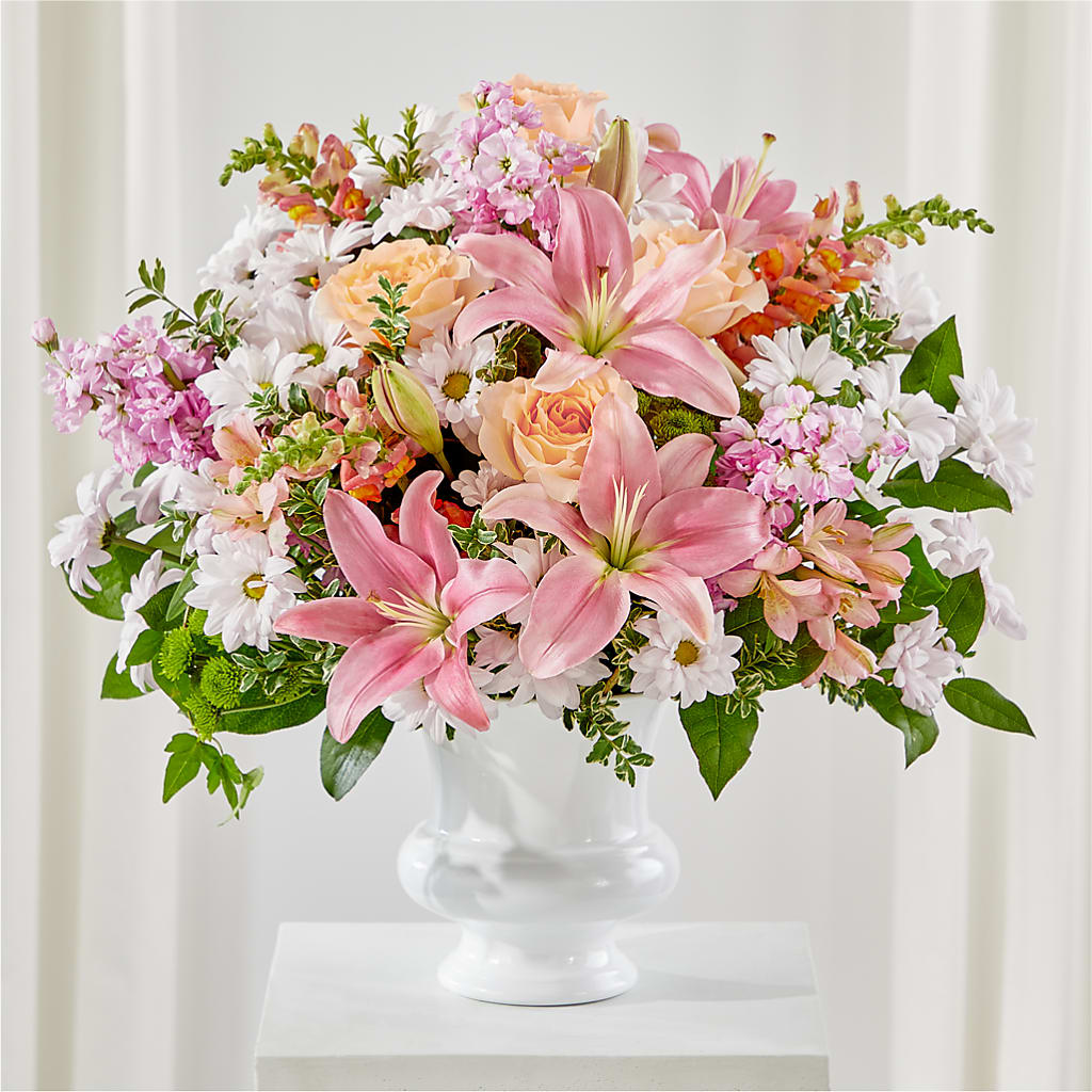 Heartfelt Gesture Urn Arrangement – Awesome Blossom Florist, San Antonio TX