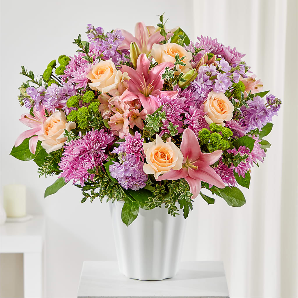 Supportive Embrace Tabletop Basket – Awesome Blossom Florist, San Antonio TX