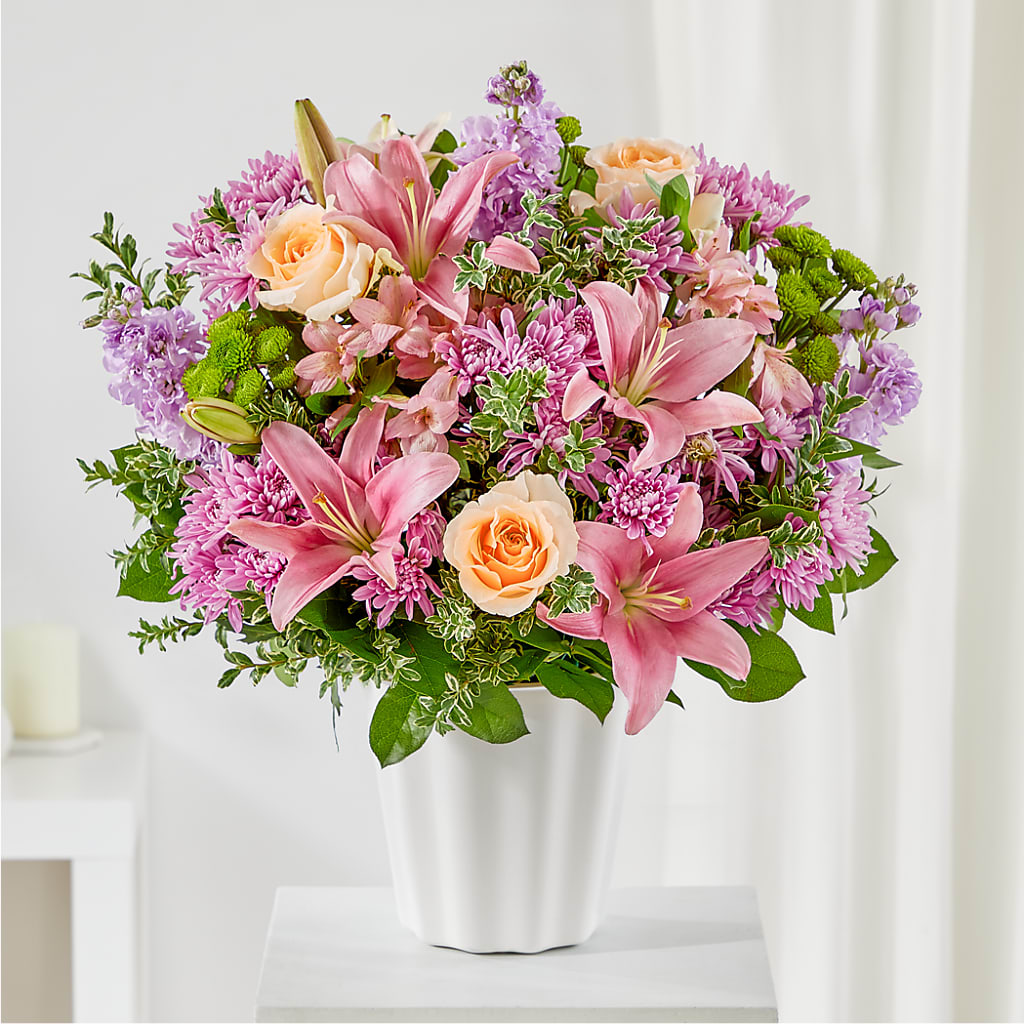 Supportive Embrace Tabletop Basket – Awesome Blossom Florist, San Antonio TX