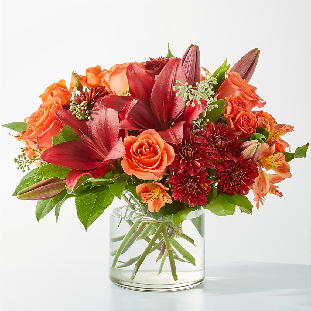 Crimson Leaves Bouquet – Awesome Blossom Florist, San Antonio TX