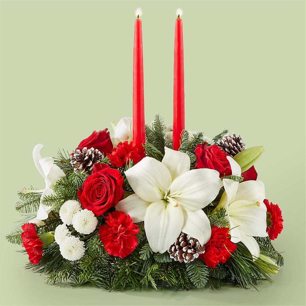 Seasonal Festivities Centerpiece – Awesome Blossom Florist, San Antonio TX