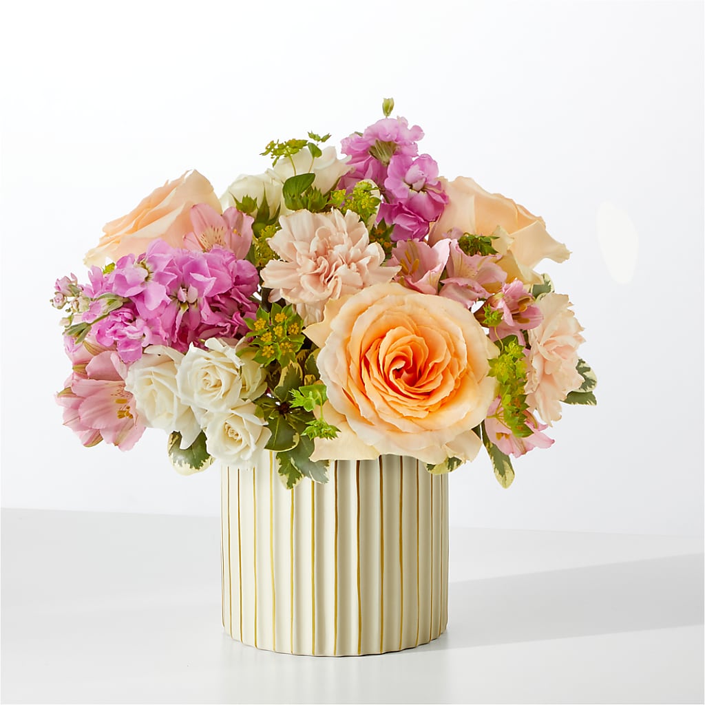 Paradise Bouquet with Ivory Vase – Awesome Blossom Florist, San Antonio TX
