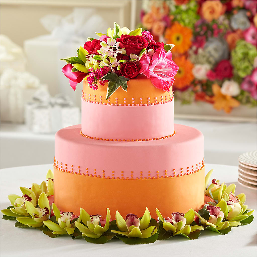 Sweet Citrus Cake Decor – Awesome Blossom Florist, San Antonio TX