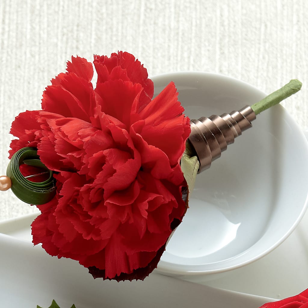 Red Carnation Boutonniere – Awesome Blossom Florist, San Antonio TX