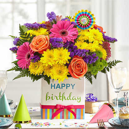 Birthday Brights Bouquet –  Awesome Blossom Florist, San Antonio TX