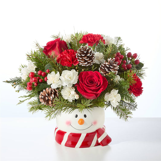 Jolly Snowman Bouquet –  Awesome Blossom Florist, San Antonio TX