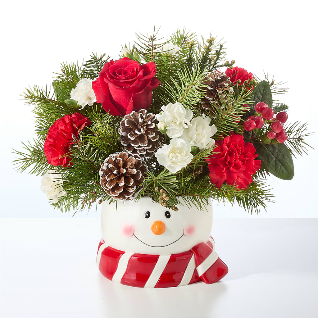 Jolly Snowman Bouquet –  Awesome Blossom Florist, San Antonio TX