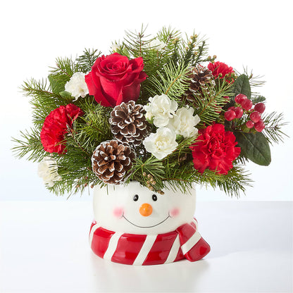 Jolly Snowman Bouquet –  Awesome Blossom Florist, San Antonio TX