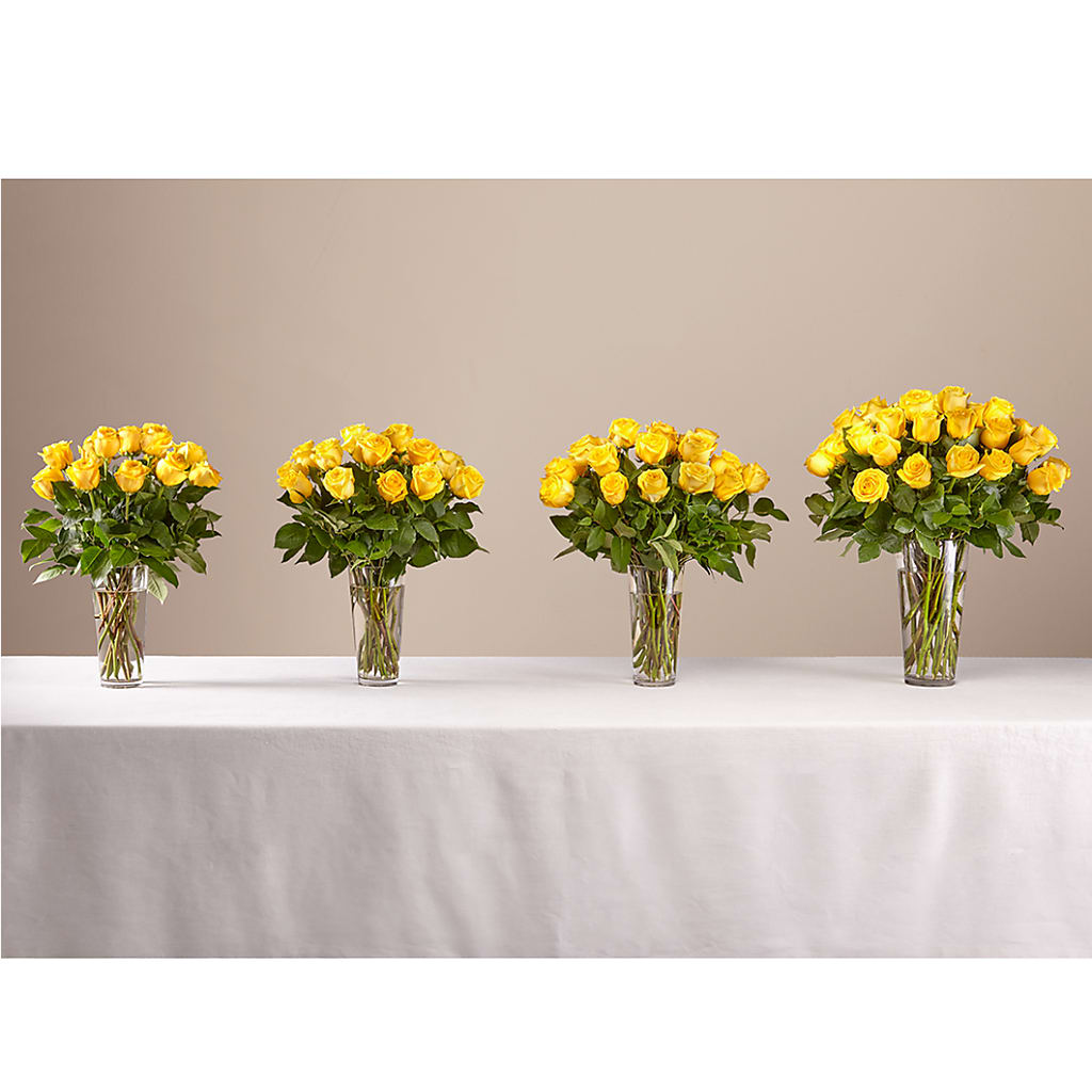 Long Stem Yellow Rose Bouquet –  Awesome Blossom Florist, San Antonio TX