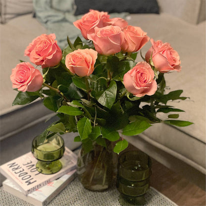 Long Stem Pink Rose Bouquet –  Awesome Blossom Florist, San Antonio TX