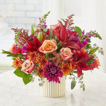 Burgundy Landscape Bouquet –  Awesome Blossom Florist, San Antonio TX