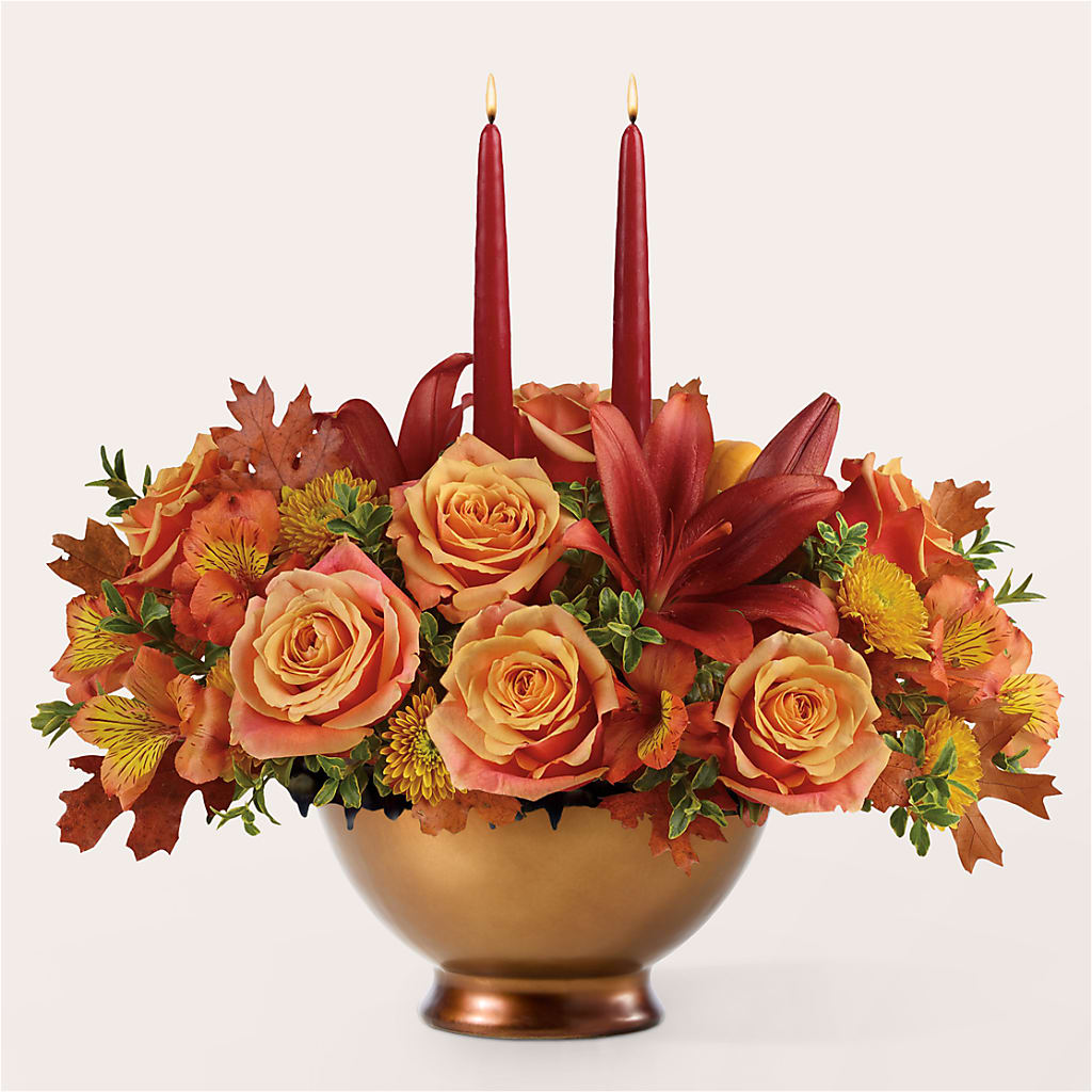 Harvest Table Centerpiece –  Awesome Blossom Florist, San Antonio TX