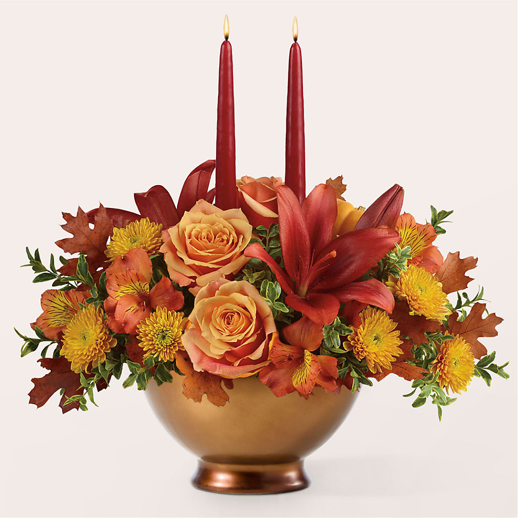 Harvest Table Centerpiece –  Awesome Blossom Florist, San Antonio TX