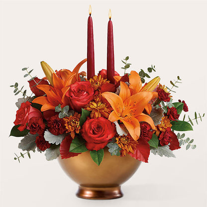 Fruits of Fall Centerpiece –  Awesome Blossom Florist, San Antonio TX