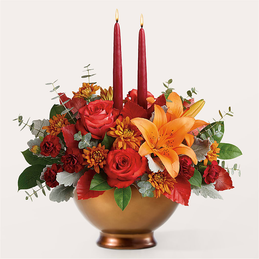 Fruits of Fall Centerpiece –  Awesome Blossom Florist, San Antonio TX