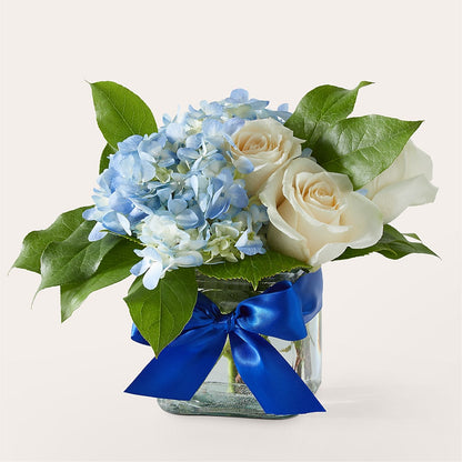 Sky Blue Delight Bouquet –  Awesome Blossom Florist, San Antonio TX