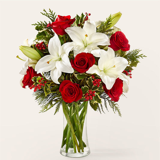 Sparkling Snowflakes Bouquet –  Awesome Blossom Florist, San Antonio TX