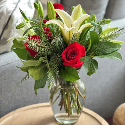 Sparkling Snowflakes Bouquet –  Awesome Blossom Florist, San Antonio TX