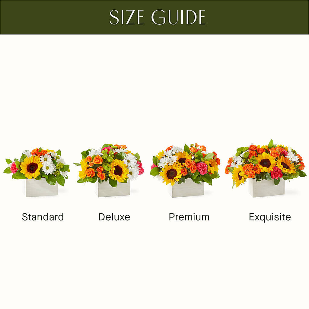Sun-drenched Blooms Box Bouquet –  Awesome Blossom Florist, San Antonio TX