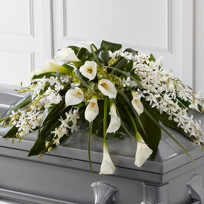 Angel Wings Casket Spray –  Awesome Blossom Florist, San Antonio TX
