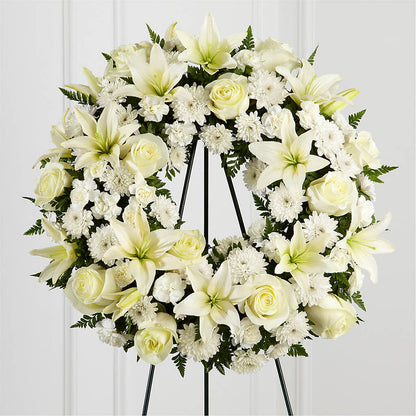 Treasured Tribute Wreath –  Awesome Blossom Florist, San Antonio TX