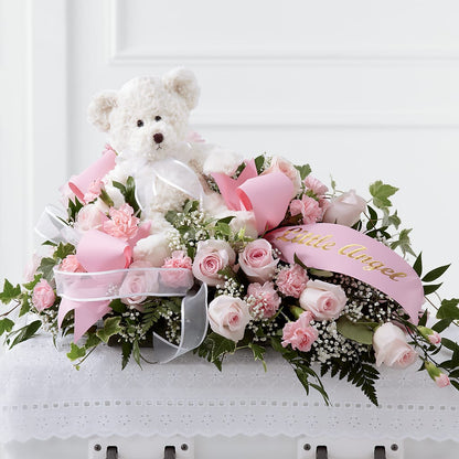 Touch of Sympathy Casket Spray –  Awesome Blossom Florist, San Antonio TX