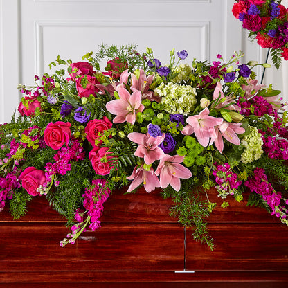 Radiant Tribute Casket Spray –  Awesome Blossom Florist, San Antonio TX