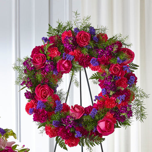 Calming Colors Wreath –  Awesome Blossom Florist, San Antonio TX