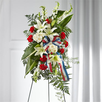 Stars of Life Standing Spray –  Awesome Blossom Florist, San Antonio TX