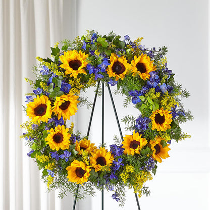 Bright Rays Wreath –  Awesome Blossom Florist, San Antonio TX