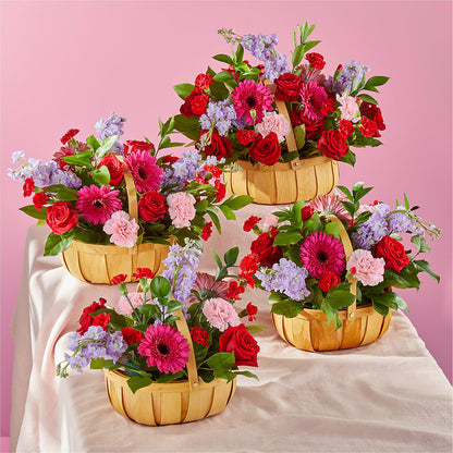Pink Picnic Basket –  Awesome Blossom Florist, San Antonio TX