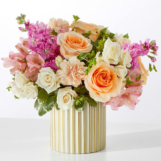 Paradise Bouquet with Ivory Vase –  Awesome Blossom Florist, San Antonio TX
